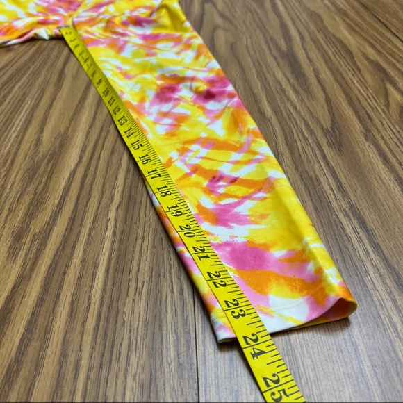 NEW Carbon38 Printed High Rise 7/8 Legging In Multi Tie Dye - Picture 9 of 11